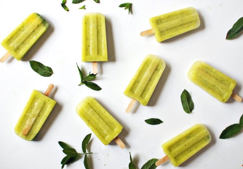 Cucumber, Pineapple and Mint Popsicles Recipe