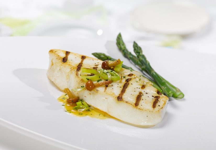 Grilled Halibut Recipe With Lemon-Basil Vinaigrette