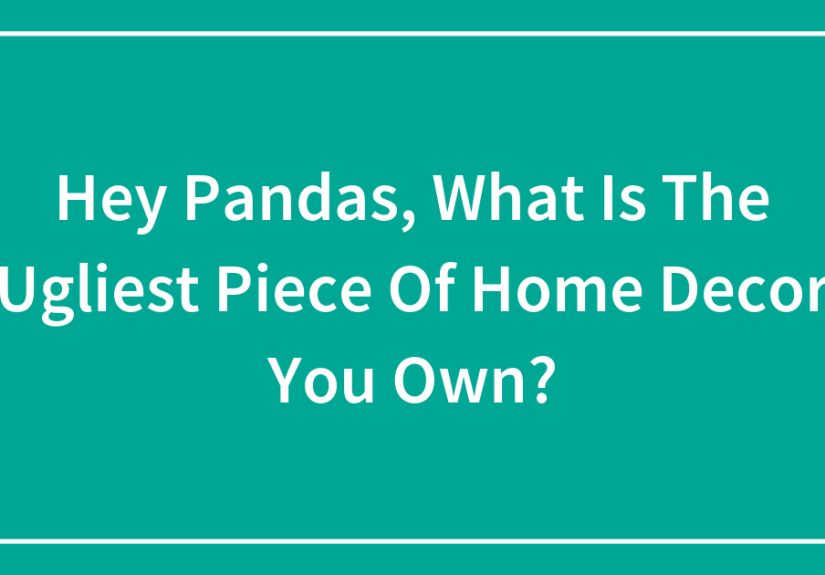 Hey Pandas, What Is The Ugliest Piece Of Home Decor You Own?