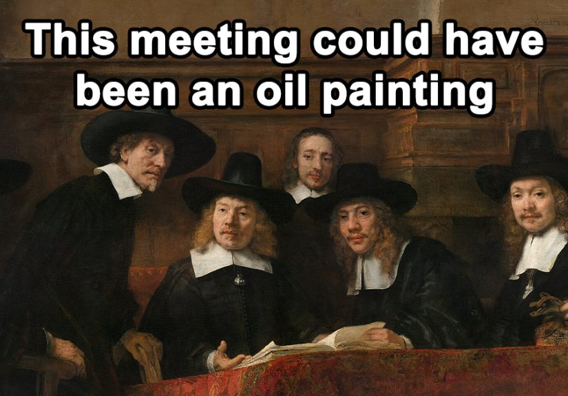 “This Meeting Could’ve Been An Oil Painting”: 75 Hilariously Relatable Classical Art Memes
