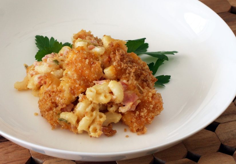 Baked Macaroni and Cheese With Ham Recipe