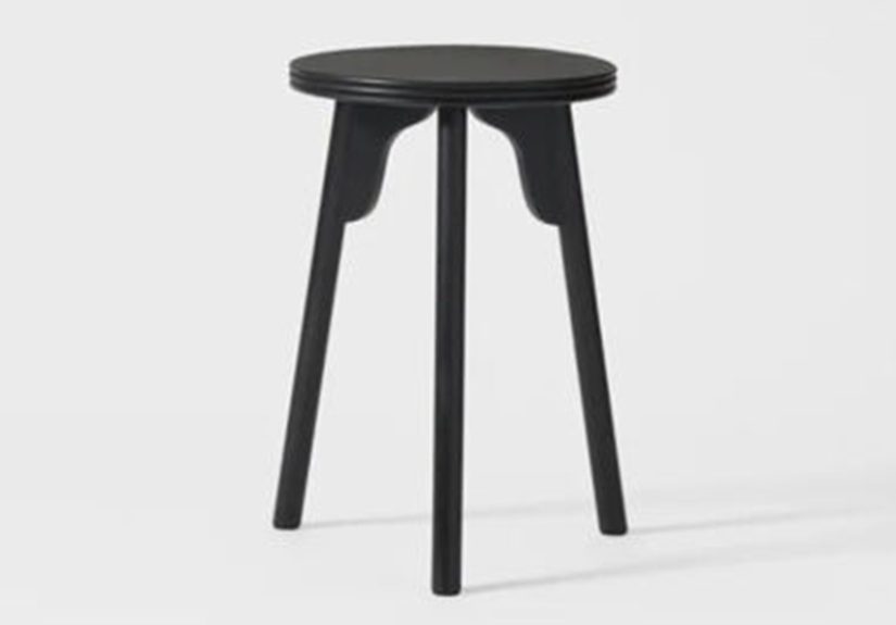 Black Three Leg Stool