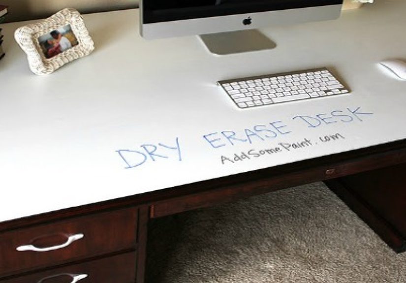 Dry Erase Painted Desk
