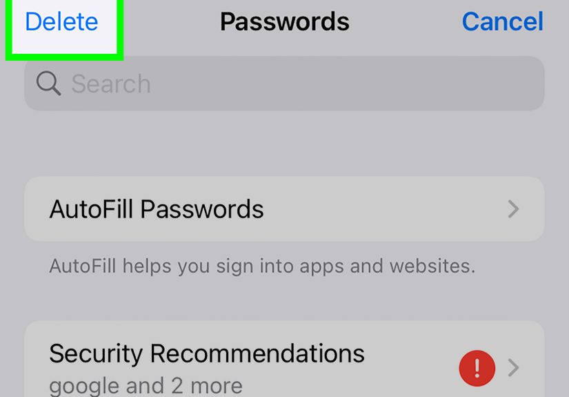 How to Delete Saved Passwords from Keychain: iPhone & iPad