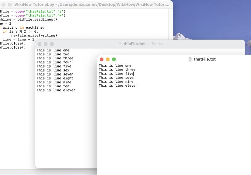 How to Read/Write in a Text File Using Python on a Macbook