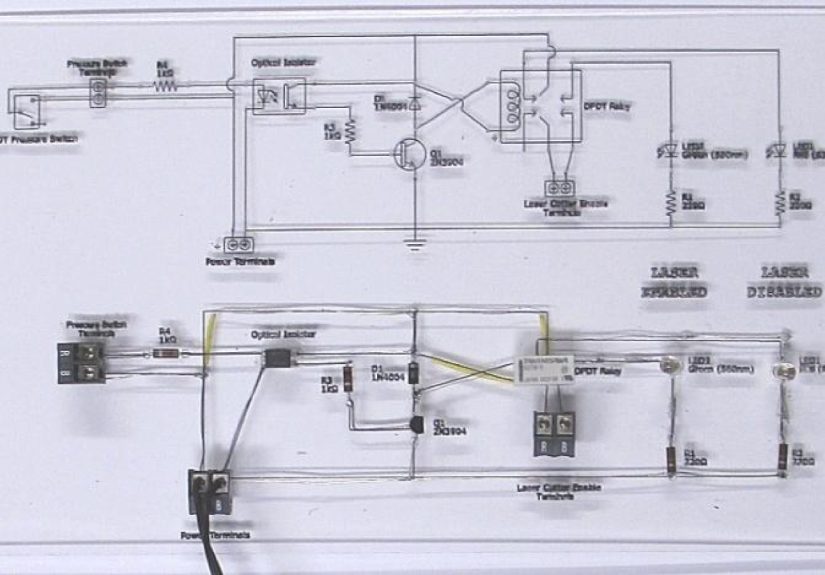 Laser Cutter Exhaust Interlock Is Silly, Educational, Useful