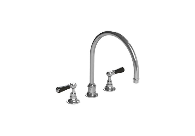 Lefroy Brooks CB4711 BL 1560 Black Lever Tubular Kitchen Mixer