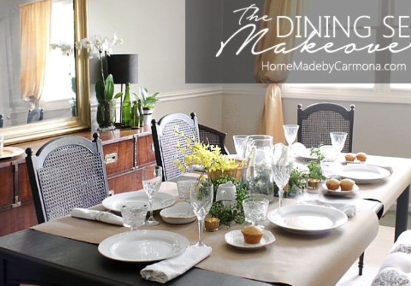 Mismatched to Sophisticated: Dining Set Transformation