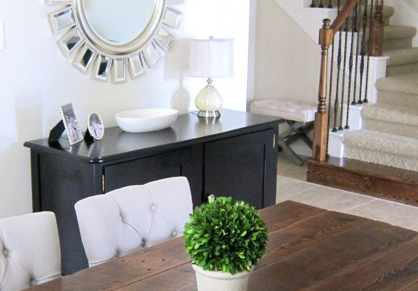 Our Dining Room Table We Made From Reclaimed Wood