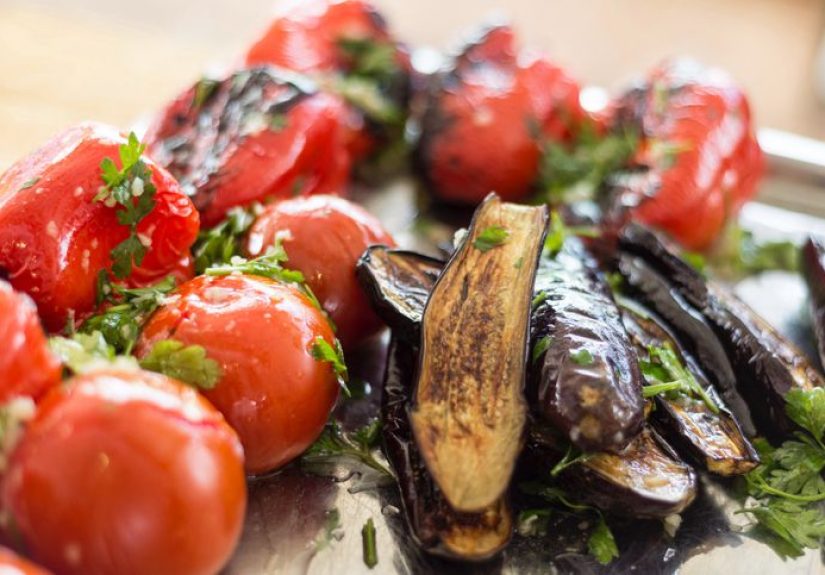 Roasted Eggplant and Tomatoes With Parmesan Cheese Recipe