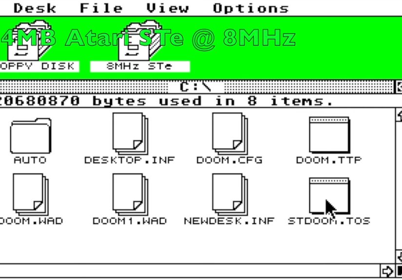 Running DOOM On An Atari ST