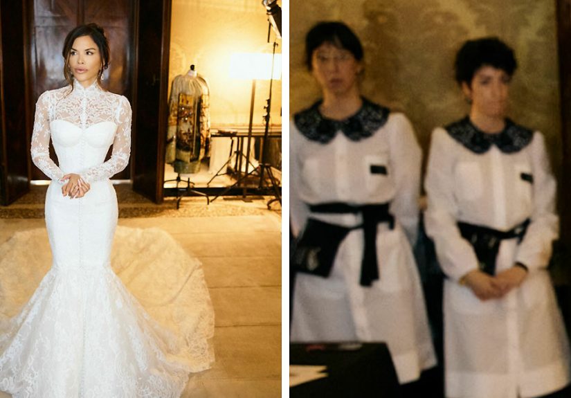 &ldquo;She Has A Set Of Elves&rdquo;: Uncomfortable Staffers Photobomb Lauren S&aacute;nchez&rsquo;s Bridal Pics And Go Viral