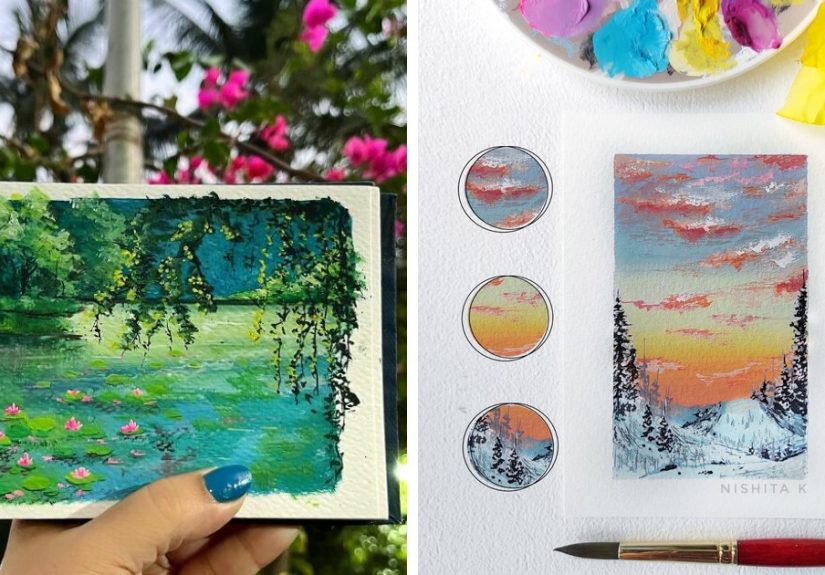 Using Gouache, Watercolor, And Acrylics This Artist Creates Stunning Landscape Paintings, And Here Are 72 Of The Best Ones