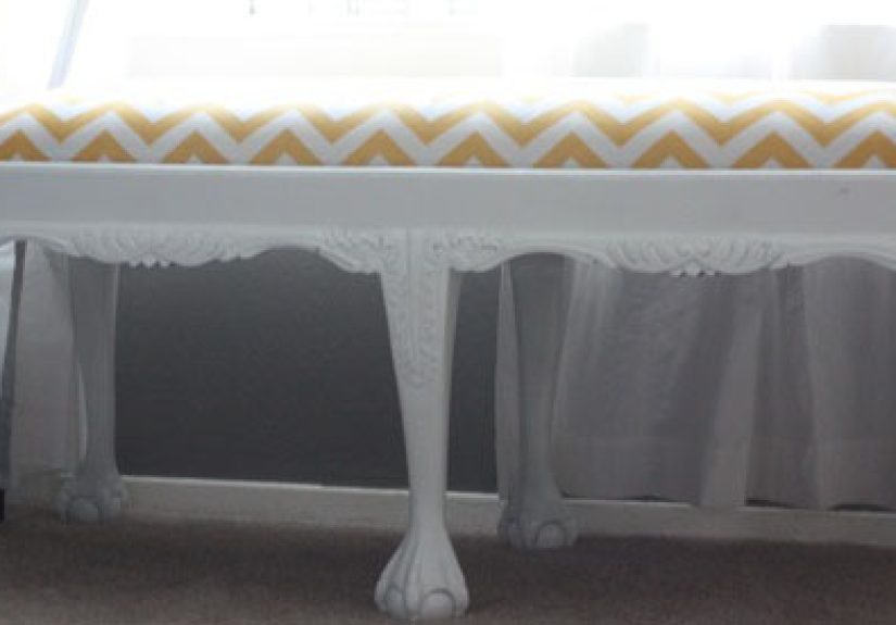 Chevron Bench Makeover