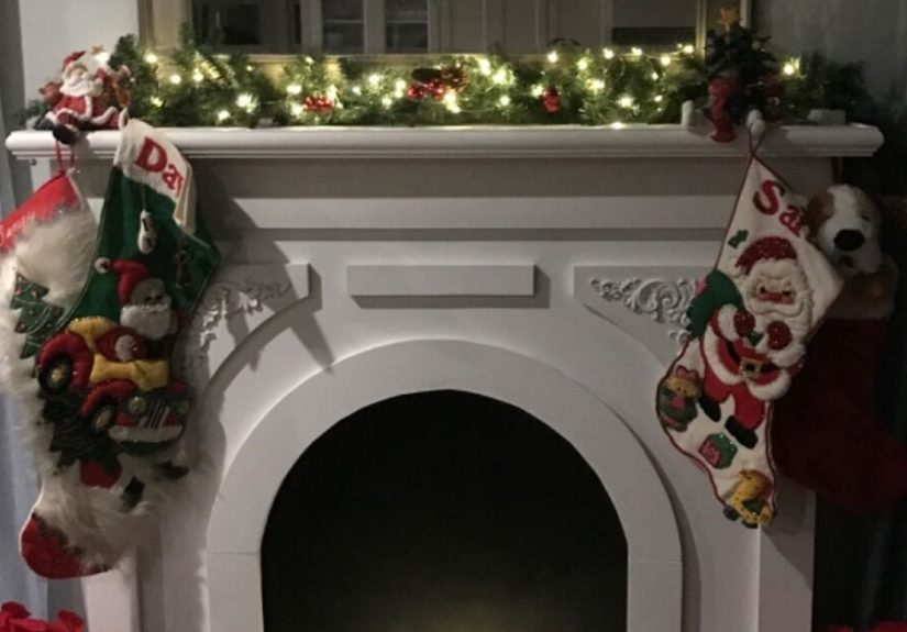 How to Build a Faux Arched Christmas Fireplace DIY
