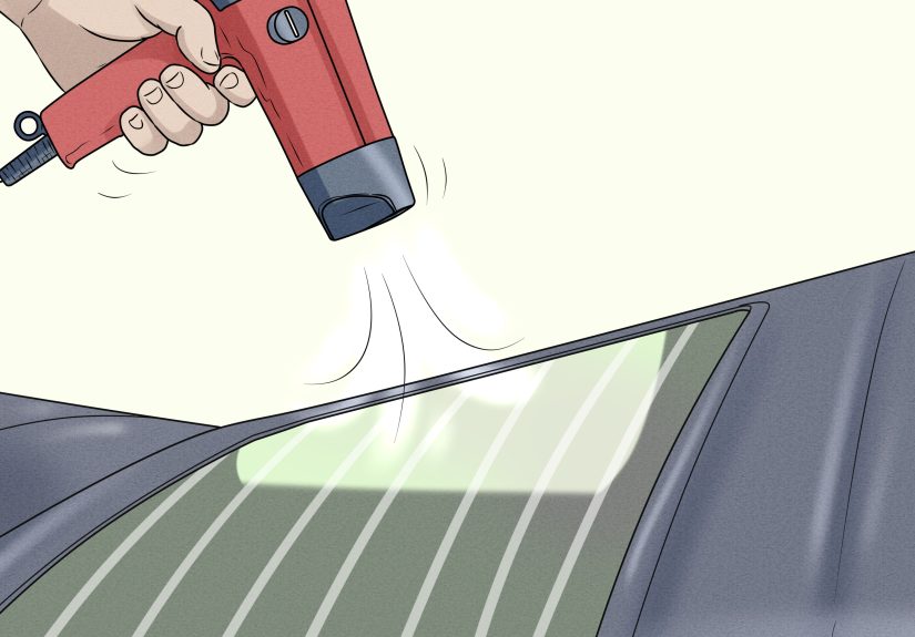 How to Reattach Rear Window Glass to a Convertible Car Top
