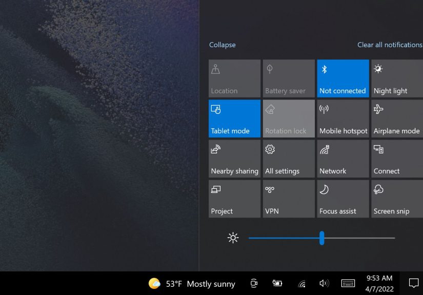 How to Turn Off Tablet Mode in Windows 10