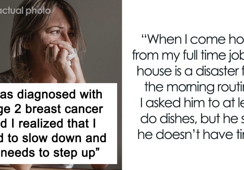 Husband Says Wife With Cancer Isn’t “Doing Enough” Chores, Internet Shouts Divorce