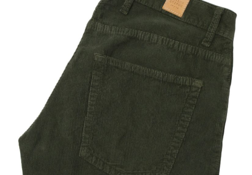 Olive Pinwale Five Pocket Cord
