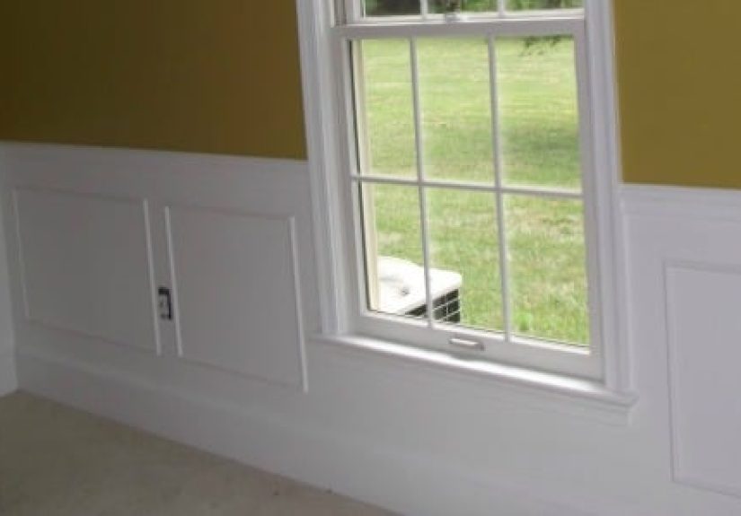 Simple Picture Frame Wainscoting; Guest