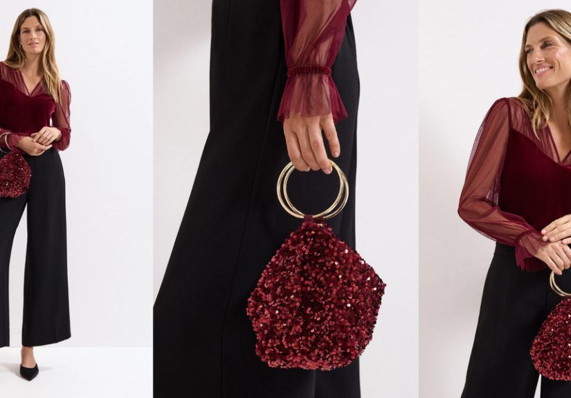 The sequin grab bag is THE Christmas party accessory, Phase Eight's is the ultimate - and it's on sale