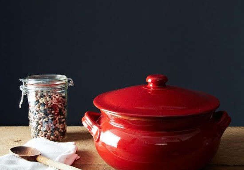 Vulcania Italian Clay Bean Pot