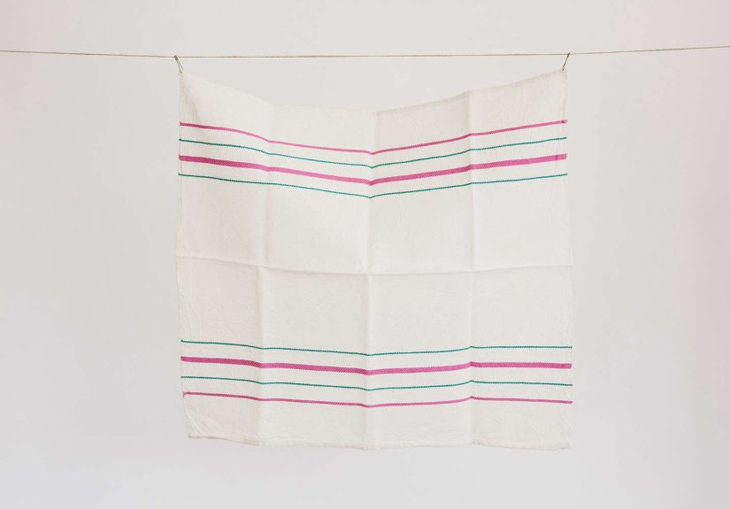 Woven Napkin Pink & Green
