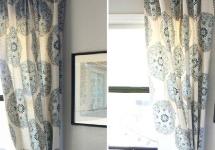 A No-Sew Way to Make Short Drapes Floor Lenght