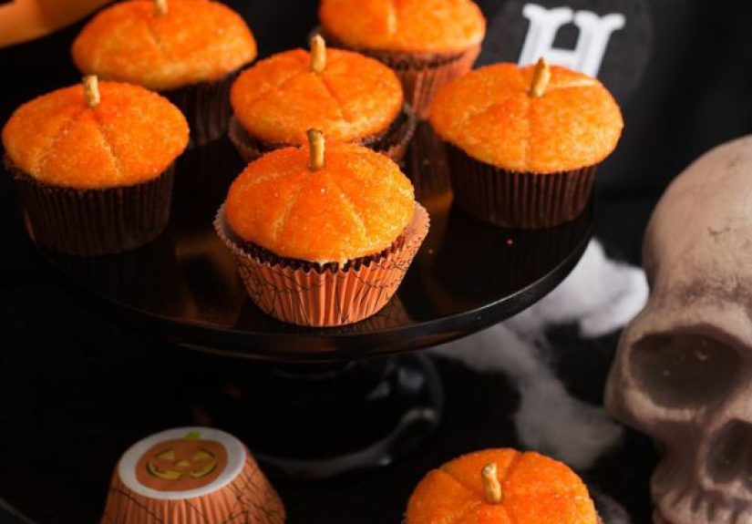 Chocolate Pumpkin Cupcakes