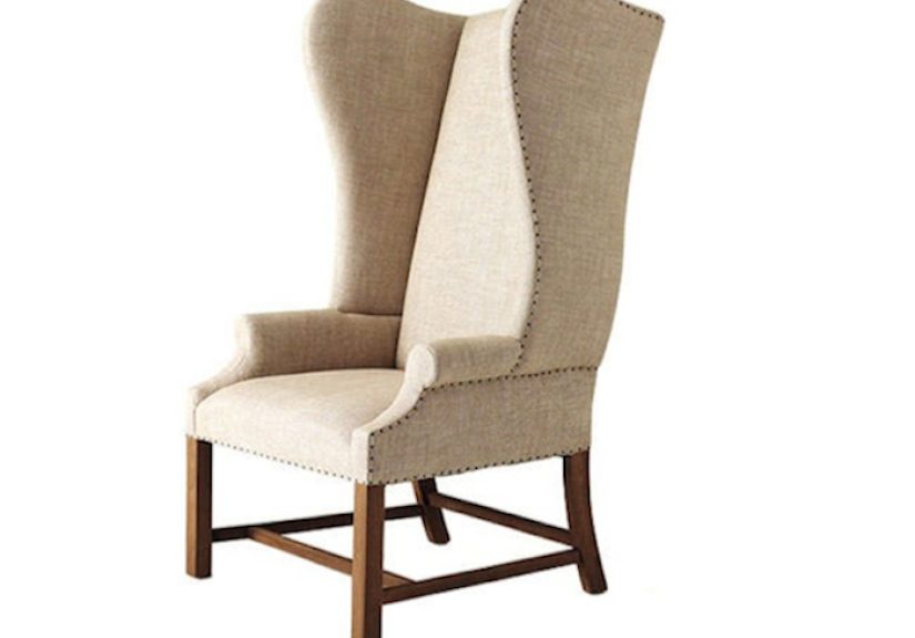 French Upholstered Wing Chair