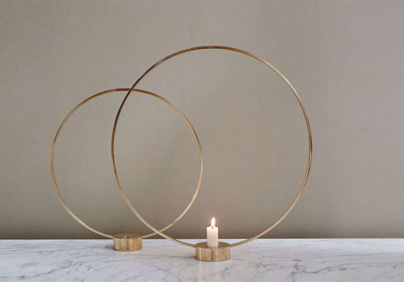 Gloria Brass Candle Holder
