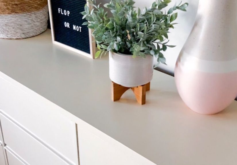 How to Paint Laminate Furniture - Dresser DIY