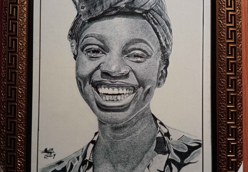 I Made This Using A Black Ballpoint Pen, Spent 90hrs Making This Beautiful Portraits.