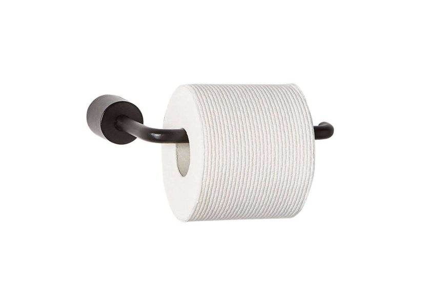 Rough Cast Black Toilet Paper Holder